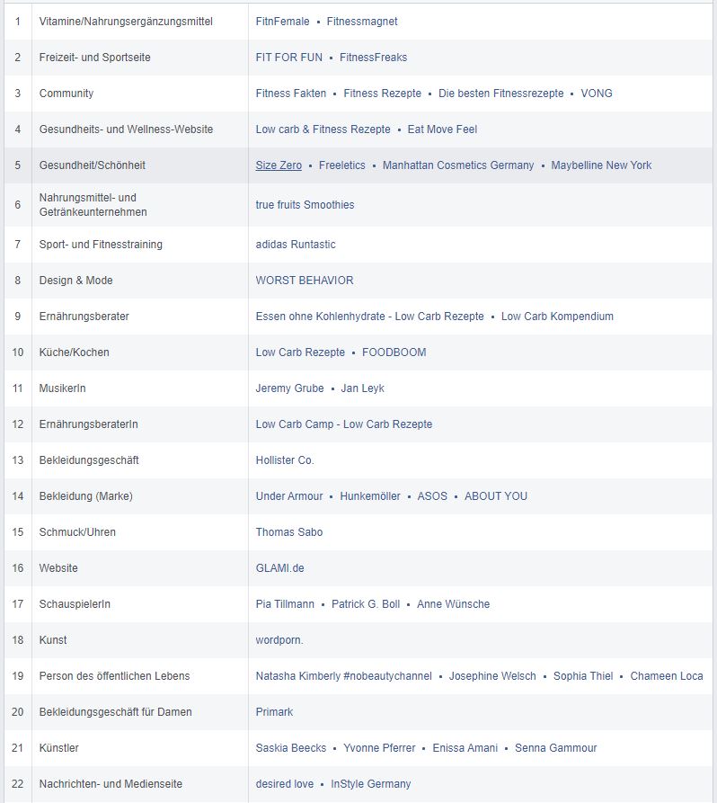 Interessen Zielgruppe definieren für die Erstellung eines Kundenavatars