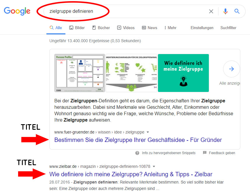 Wordpress SEO Tipp 2 Titel